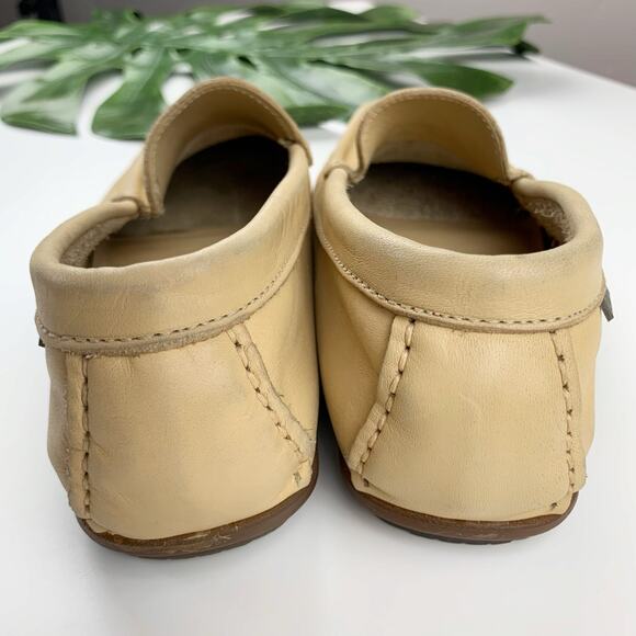 Callaghan Moccasins Slip On Shoes Tan Leather Flats Women's 37 US 6.5 - Picture 11 of 14